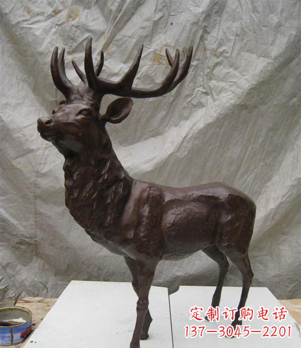 南京铜雕小鹿公园动物雕塑