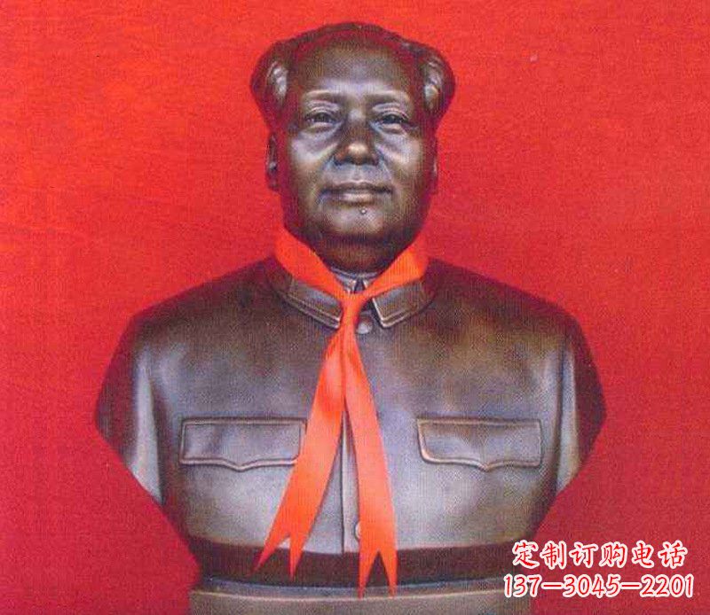 南京铜雕校园红领巾主席雕塑摆件