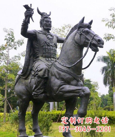 南京铜雕炎帝骑马