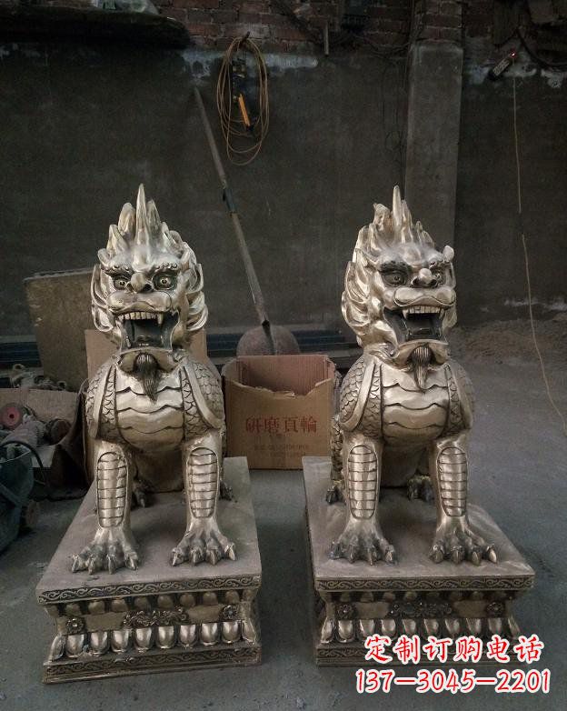 南京铜雕镇宅麒麟