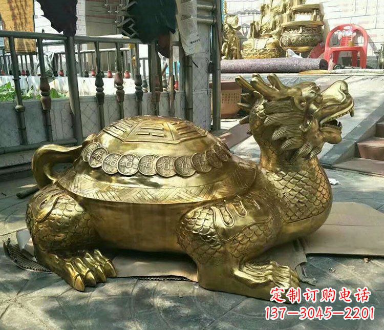 南京铜雕镇宅神兽龙龟雕塑