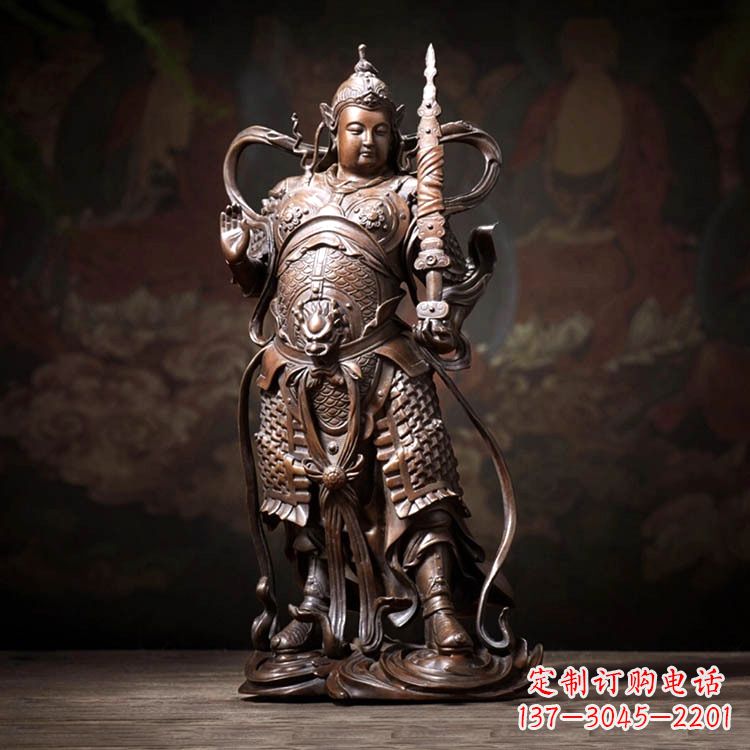 南京托塔李靖天王铜雕