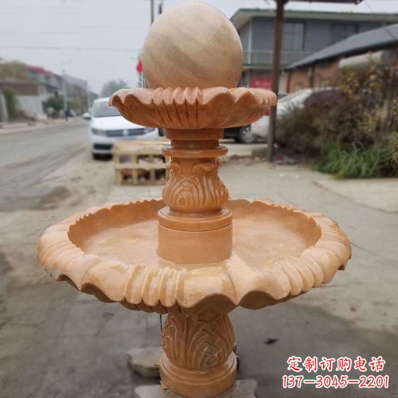 南京晚霞红风水球