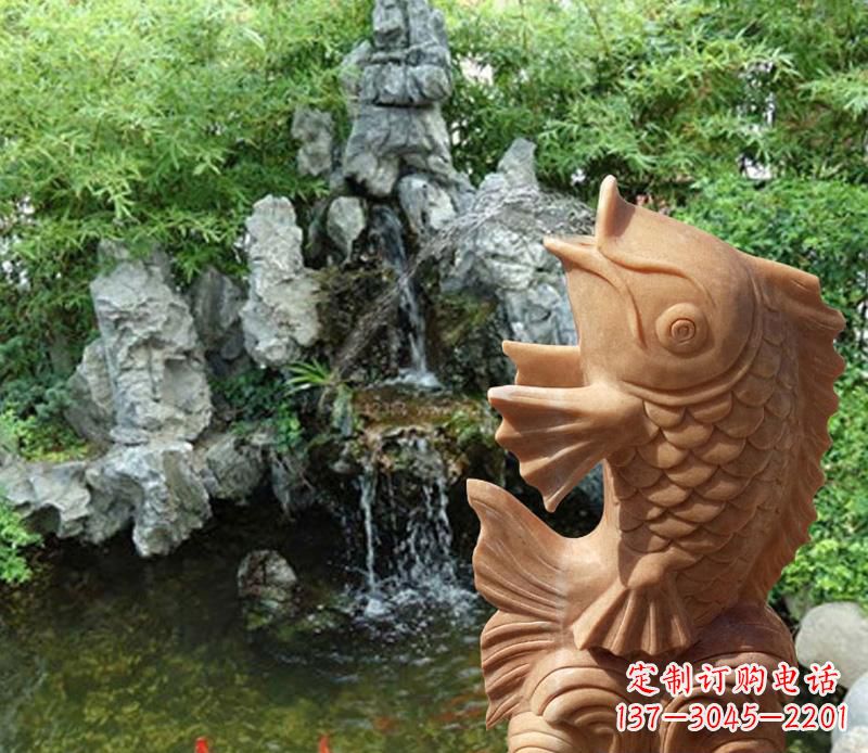 南京晚霞红鲤鱼喷泉