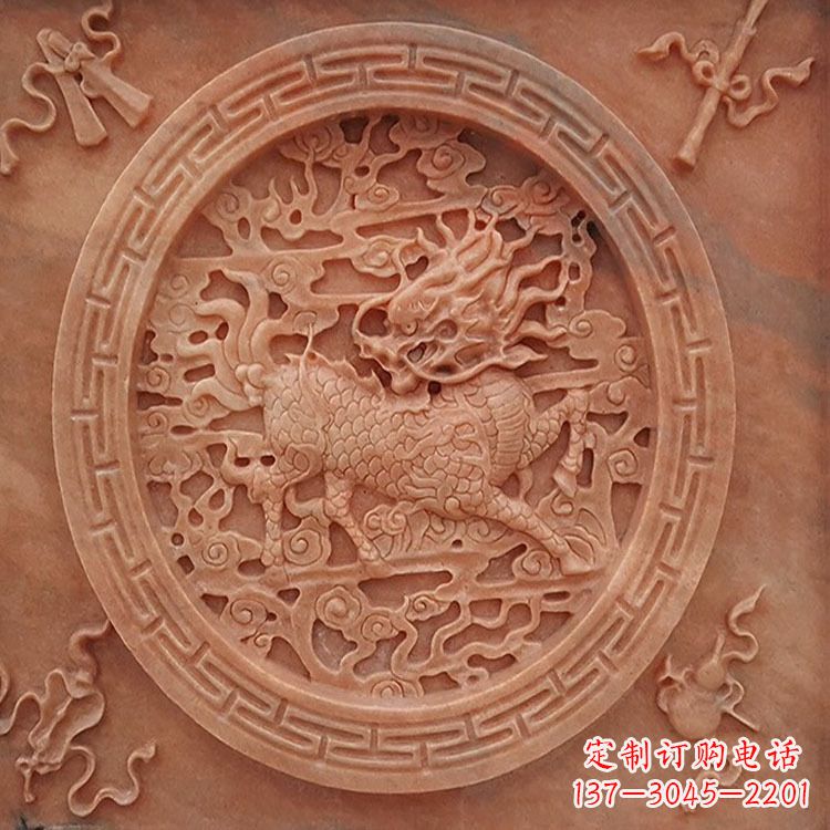 南京晚霞红麒麟建筑装饰壁画