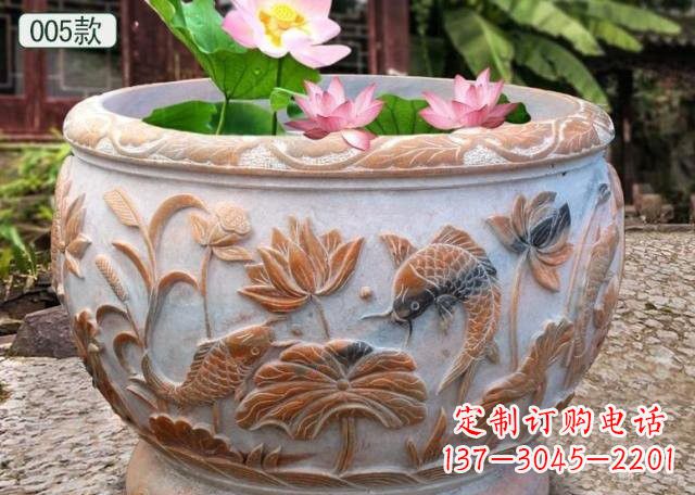 南京晚霞红水缸鱼缸雕塑