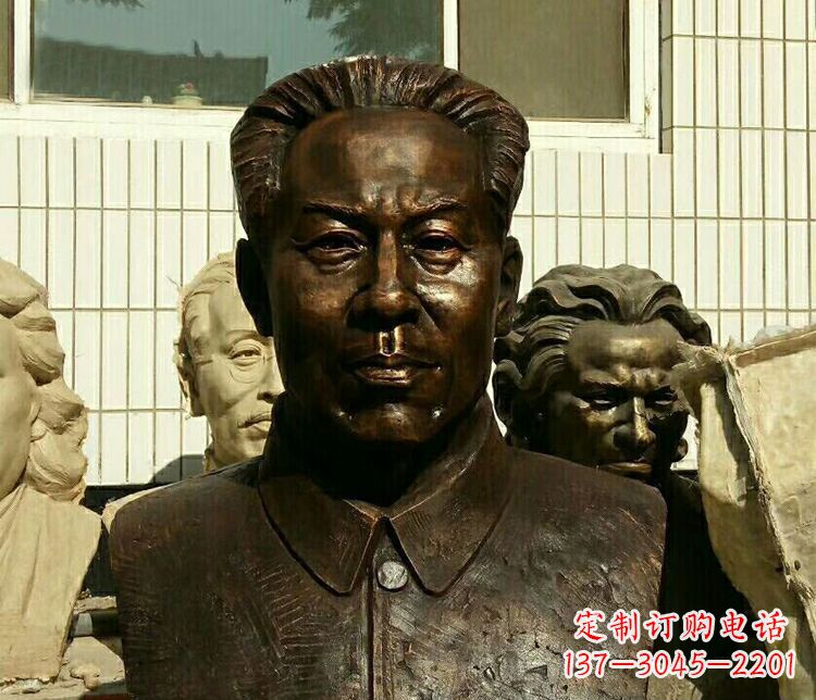 南京伟人刘少奇胸像铜雕