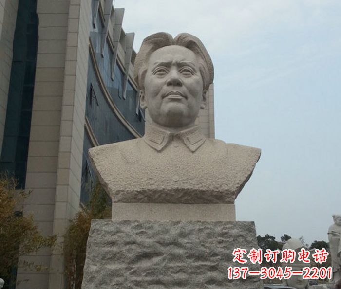 南京伟人毛泽东胸像石雕