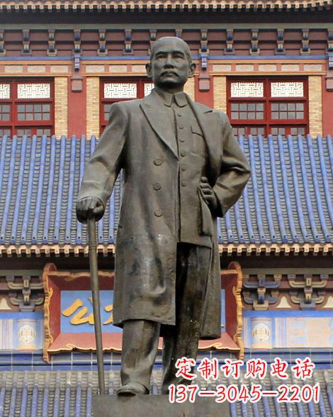南京伟人孙中山先生铜雕像
