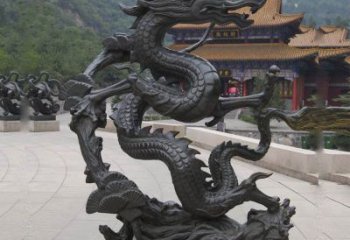 南京超群绝伦的盘龙铜雕