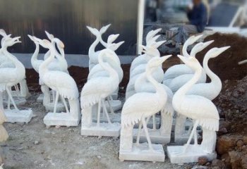 南京精美工艺，传统雕刻——仙鹤石塑