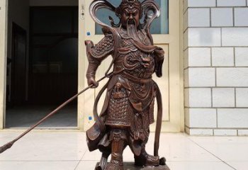 南京唯美古典风格关公铜雕像