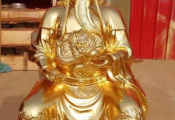 南京传承经典，漆金关公神像雕塑