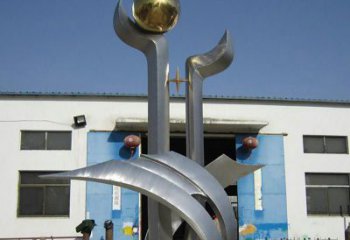 南京中领雕塑：不锈钢树叶雕塑，精美绝伦