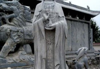 南京青石仿古观音雕像|传承古代神话传统