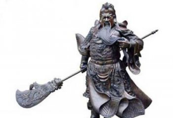 南京关羽青铜雕塑，传承历史的精神