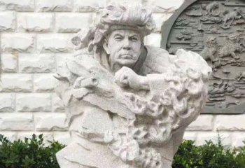 南京纪念邱少云烈士的石雕艺术品