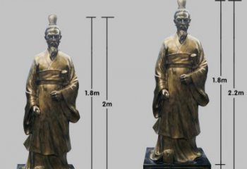 南京民族英雄屈原铜雕塑