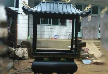 南京中领雕塑精美全铜香炉古典雕塑
