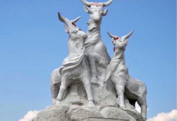 南京多彩山羊雕塑精美制作