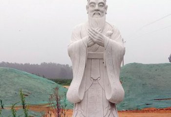 南京中领雕塑：精致雕刻的少海公园孔子雕像