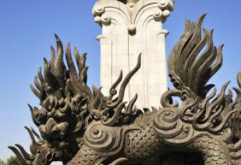 南京中领雕塑：神兽火麒麟铜雕定制