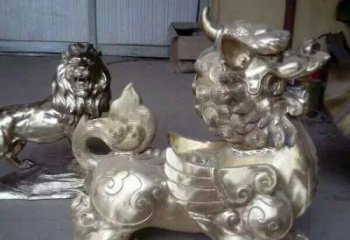 南京中领雕塑：貔貅铜雕精致雕塑