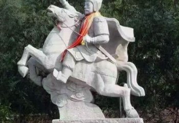 南京神帅韩信骑马石雕塑像，领雕塑定制出精美传奇