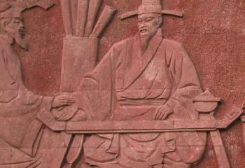 南京沈括砂岩浮雕，重现学校历史名人壁画