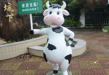 南京中领雕塑：生肖牛卡通雕塑