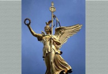 南京优雅的胜利女神铜雕