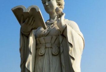 南京十二花神之十一月山茶花王昭君汉白玉美女雕塑