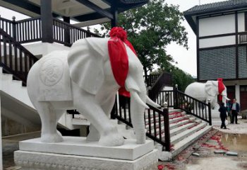 南京迎接观音祝福的精美大象观音栏杆