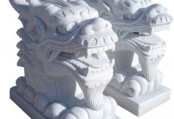 南京精致石雕龙头雕塑，打造建筑雕塑景观