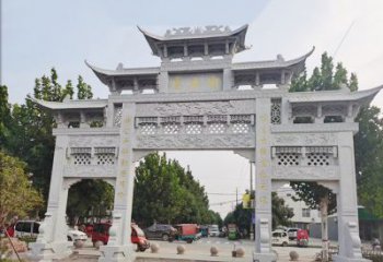 南京石雕牌坊-人物雕塑定制