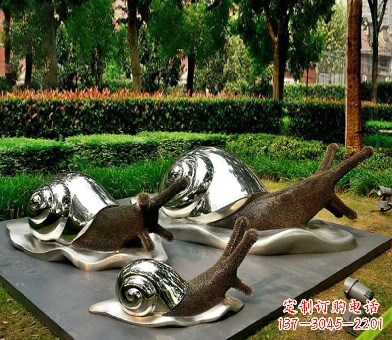 南京蜗牛雕塑不锈钢