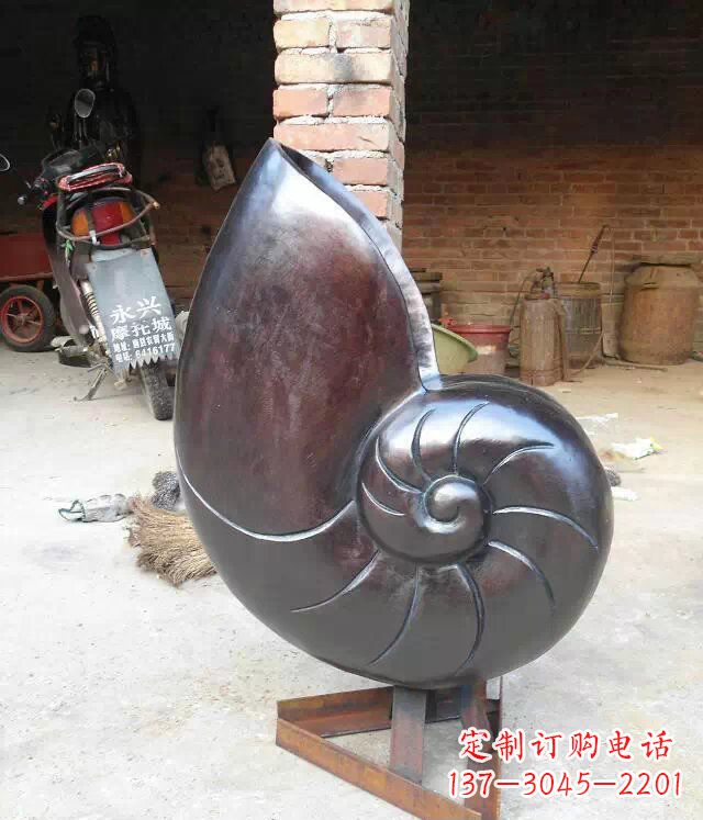 南京蜗牛公园景观动物铜雕
