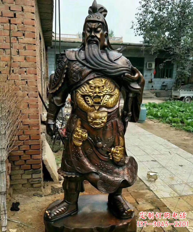南京武财神关公铜雕塑