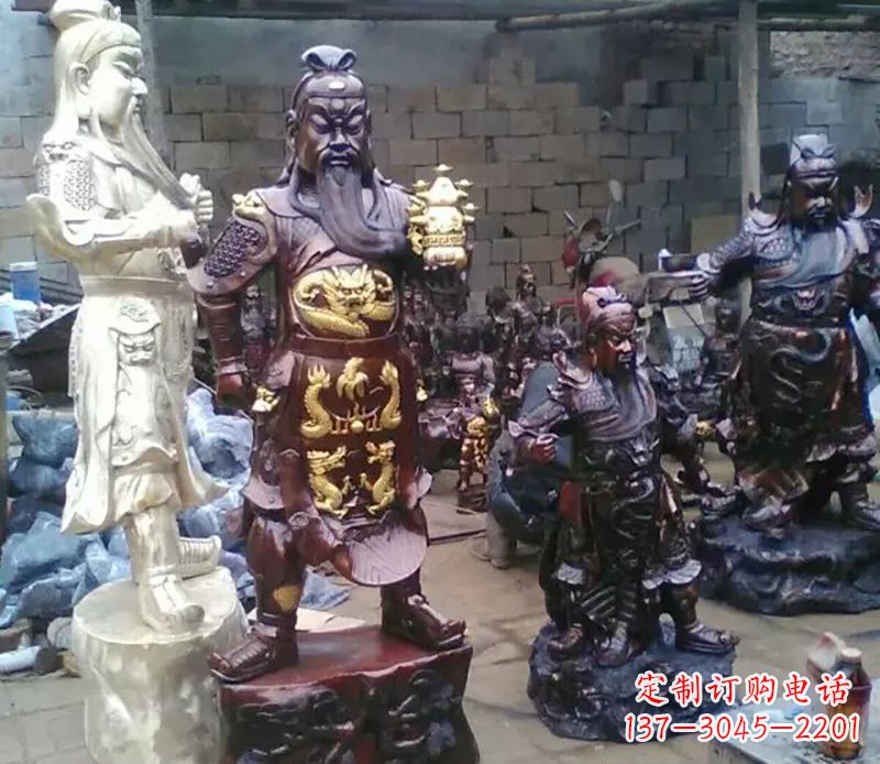南京武财神提刀关公铜雕
