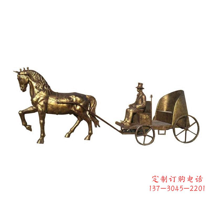 南京西方马车铜雕
