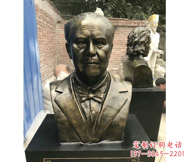 南京西方名人爱迪生胸像铜雕