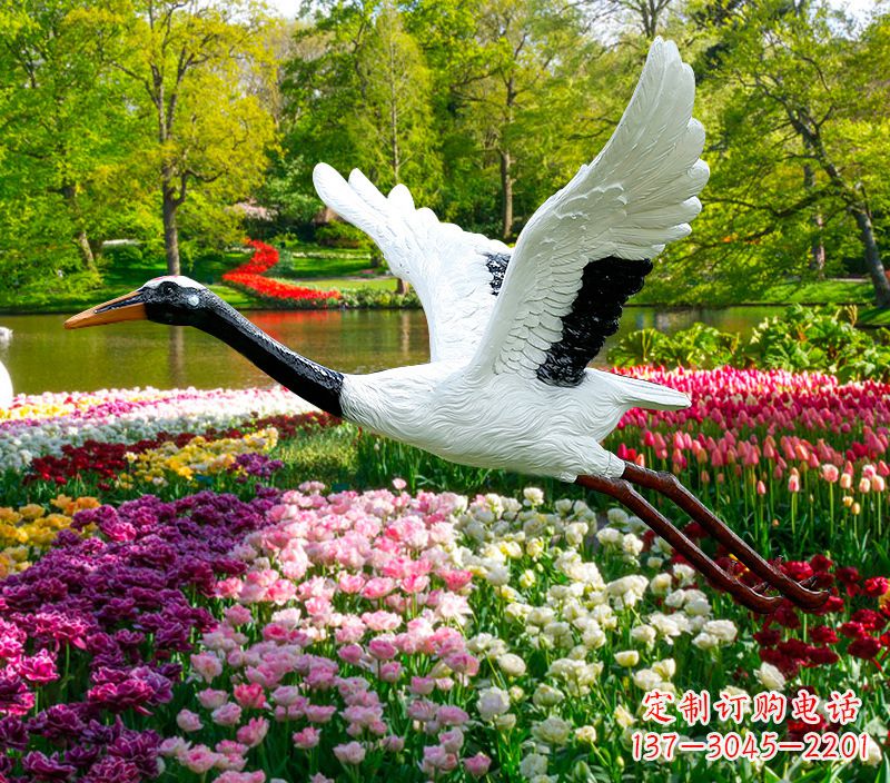 南京仙鹤雕塑灯