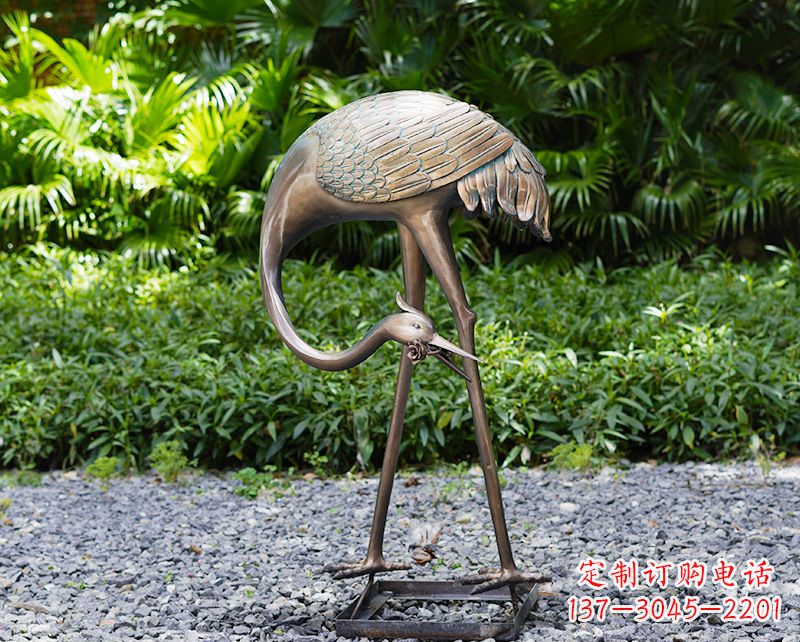 南京仙鹤雕塑喷泉