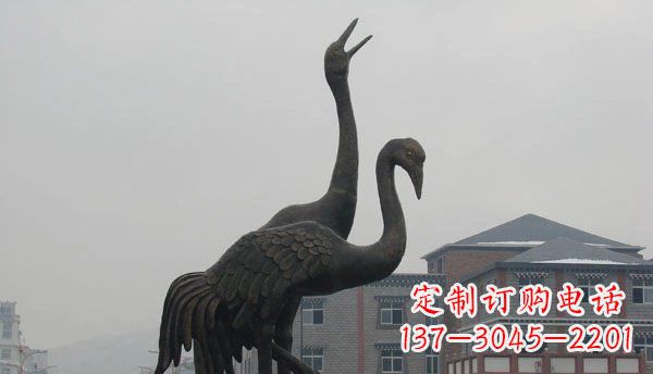 南京仙鹤公园景观铜雕