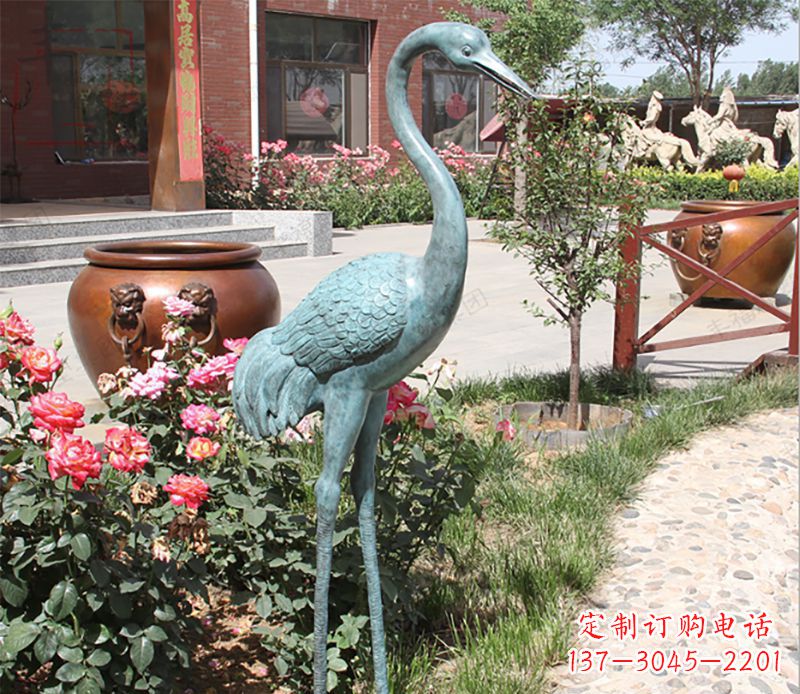 南京仙鹤铜雕