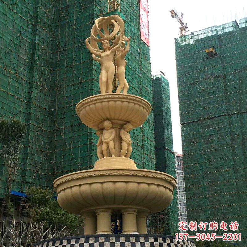 南京小区大型欧式人物景观喷泉