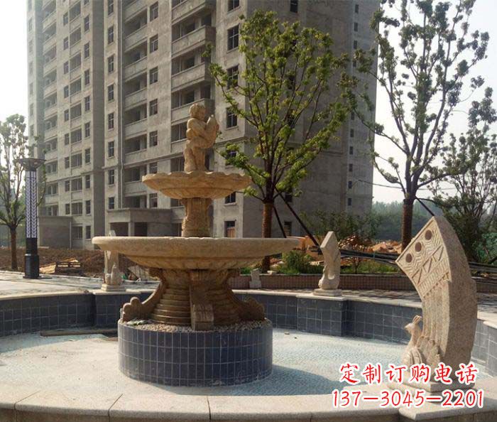 南京小区景观大型喷泉石雕