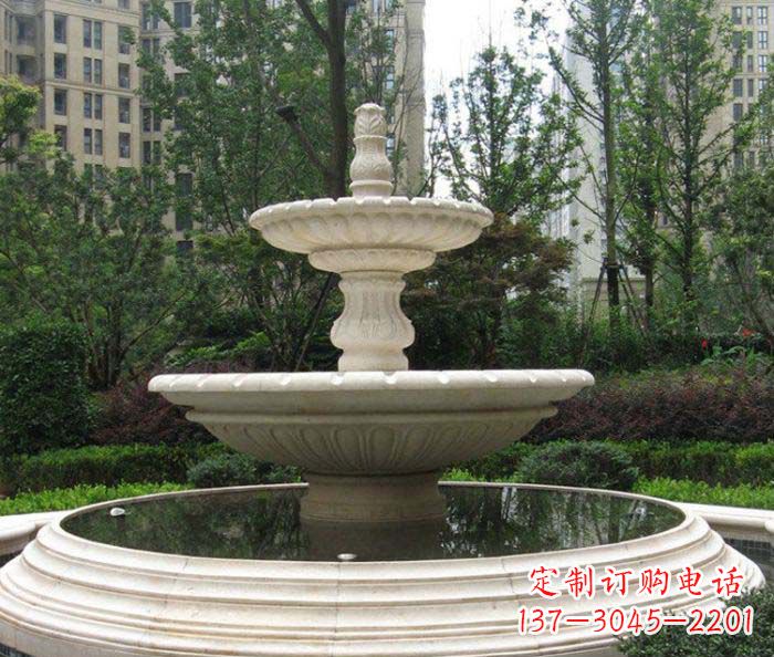 南京小区景观欧式喷泉石雕 (2)