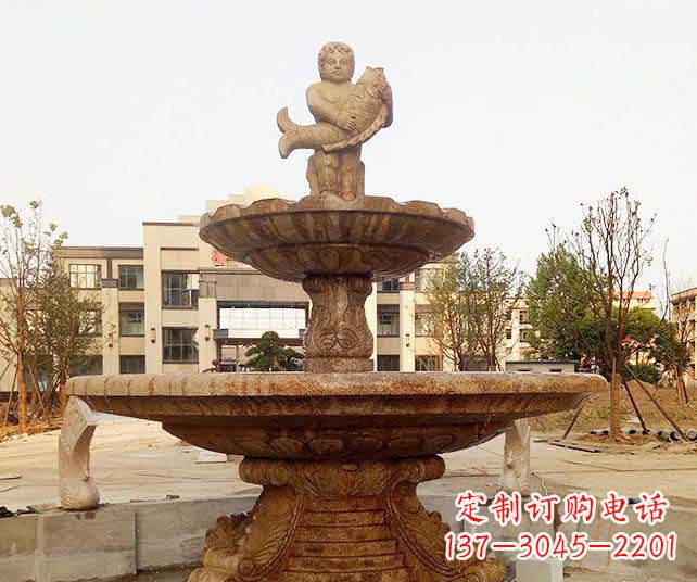 南京小区景观欧式喷泉石雕