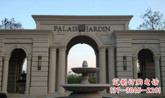 南京小区门口景观大理石喷泉石雕